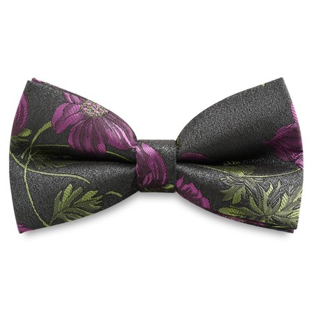 Dianthus | Purple Flower Pre-Tied Bow Tie for Men - Pre-tied bow ties