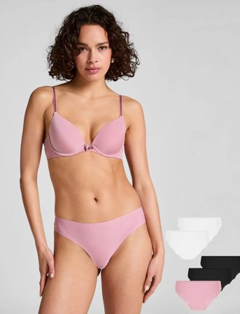 Hunkemöller 5-Pack Inv Lace Brazilian R - Multi/patterned - XS