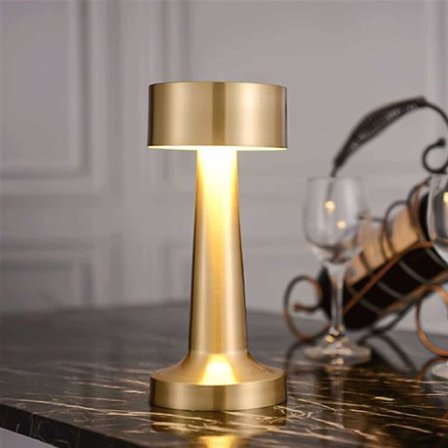 Trådløs bordlampe, genopladelig bordlampe, dæmpbar bordlampe