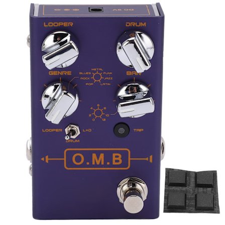 Kitaraefektipedaali O.M.B Looper rumpukone 2-in-1 säädettävä instrumenttitarvike