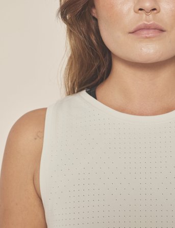 Moonchild Yoga Wear Box Tank Top - Beige - S