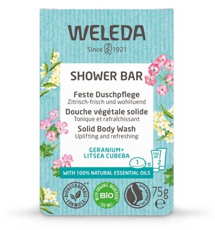 Weleda Shower Bar Saponetta Bagno Doccia Al Geranio E Litsea