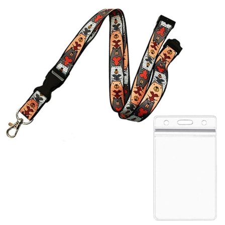 Stiligg og praktisk nøkkelring med plastlomme NR. 5