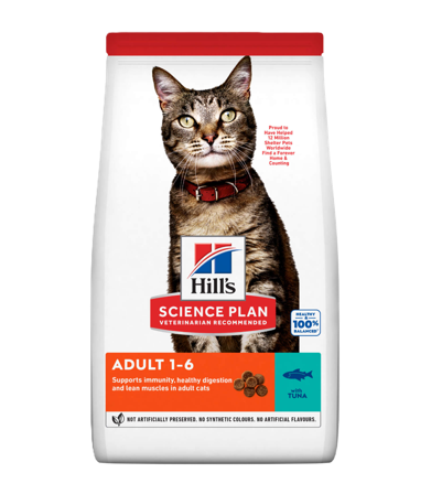 Hills Science Plan - SP Cat Adult Tuna 10 kg - Katt - Kattefôr & kattemat - Tørrfôr for katt - ZOO.no