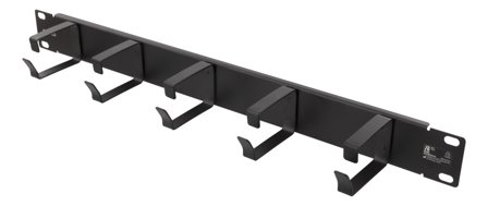 Deltaco 19-15 - kabelstyringsstang - 1U - 19"