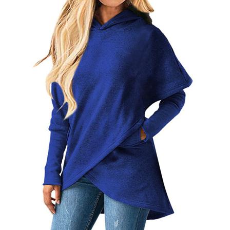 Kvinnor Fladdermus Ärmar Sweatshirt Långärmad Pullover