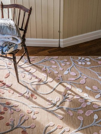 Garden Alfombra Para Interiores/Exteriores Lavable 100X160 Pequeño Beige/Rosa