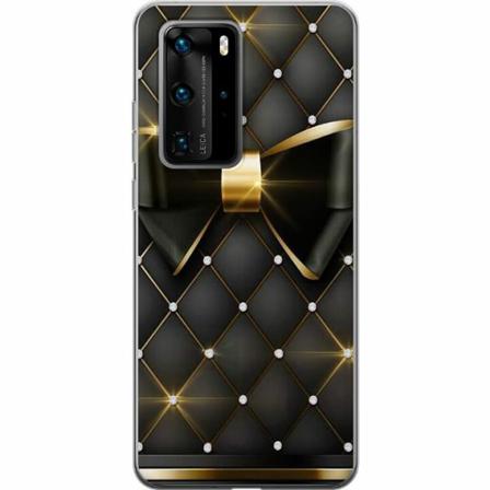 Huawei P40 Pro Mjukt Skal - Gyllene Rosett