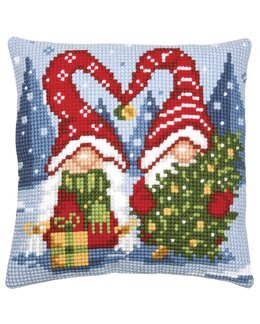 Stickpackung Kissen mit Wichtelmotiv - Vervaco