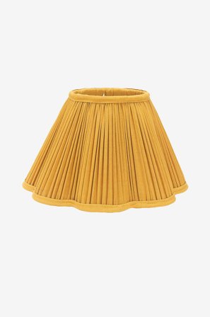 PR Home - Kippivarjostin Siv Plissé, 25 cm - Keltainen - Lampunvarjostimet - - Homeroom