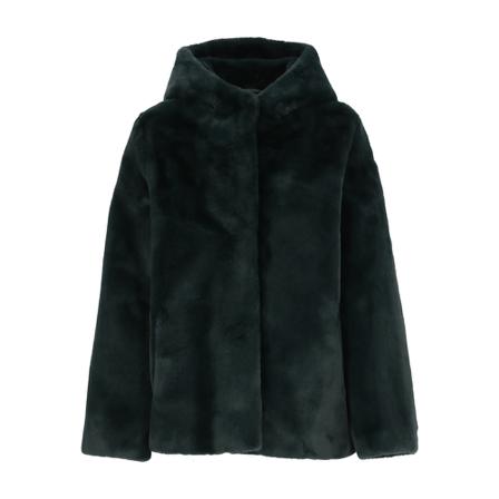Betta Corradi Faux Fur & Shearling Jakke Grøn, Dame
