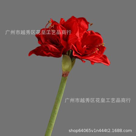 4 Hoveder Amaryllis Kunstige Blomster til Bryllup Hjemmeindretning