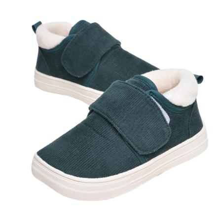 Barn Fuzzy Moccasin Tofflor Rund Tå Varm Casual Sko Walking