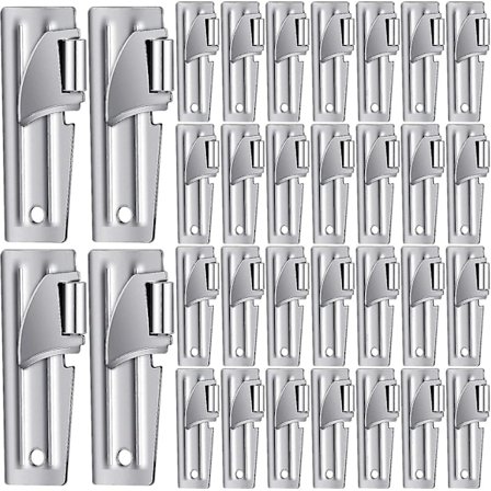 Campingboksåpner i rustfritt stål, militærboksåpner, overlevelsesboksåpner, hærboksåpner, ryggsekksboksåpner (32 stk.)