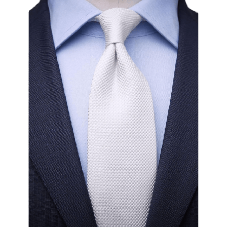John Henric Strukturerad Slips Accessoarer Herr Vit 8