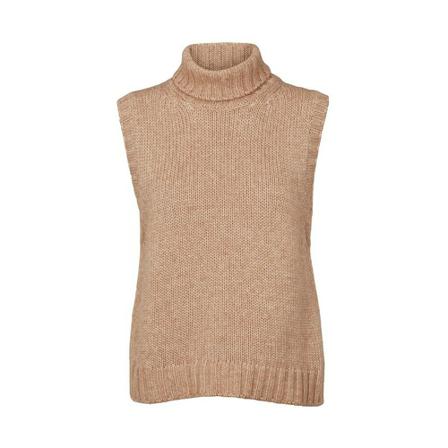 Basic Apparel Kerala Vest Brun, Dame Rullekraver