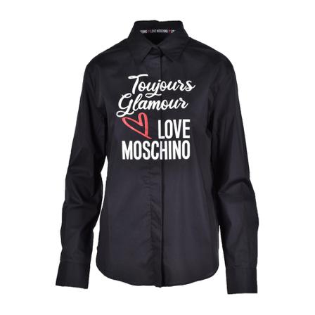 Love Moschino, Shirt Czarny, Kobieta, Rozmiar: S