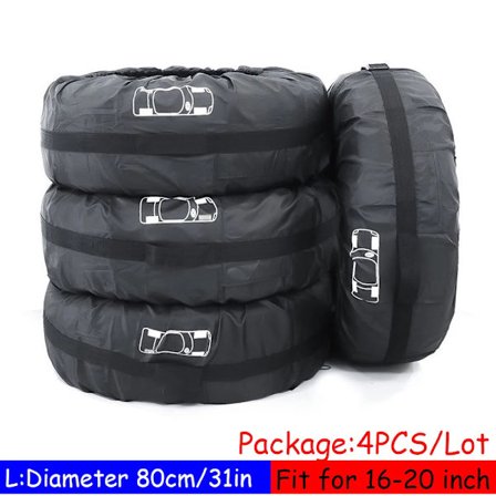 4 st Bil Reservdäckskydd Garage Däckfodral Fordon Biltillbehör Sommar Vinter Skydd Däckförvaringsväska