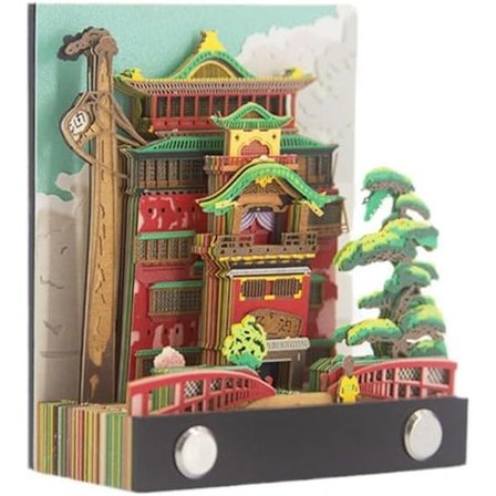 Muistilehtiö - 3D DIY -muistilehtiö, 170 muistiinpanoa, käsintehty paperiveistos (kylpyhuone)