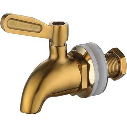 304 ruostumattomasta teräksestä valmistettu pyörivä hana juoma-automaattiin, mehuun, olutta - viinille, oluelle, mehulle, juoma-automaatti (kulta)