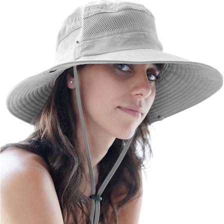 UPF 50+ Bred Brätte Solhatt för att skydda mot UV-solstrålar för