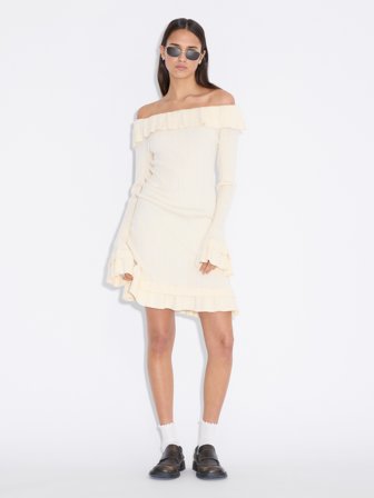 Holzweiler Ripple Dress - Ecru - Women's - XL