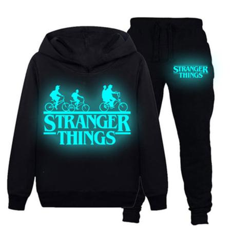 Lasten Strange Thing Pullover-huppari 2 kpl collegepaita verryttelypuku H C 160cm