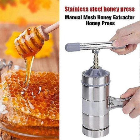 Bee Keeping Tool Honey Press Manual Small Stainless Steel Honeycomb Beekeeper