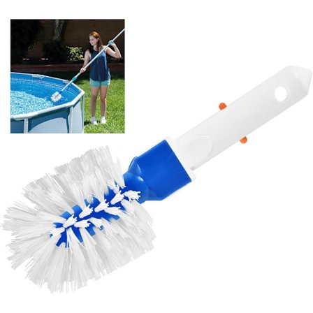 Rund Poolborste Poolrengöringsborstar Hörntvättborste Pooltillbehör för rengöring av pooler, badrum, kök, hörn