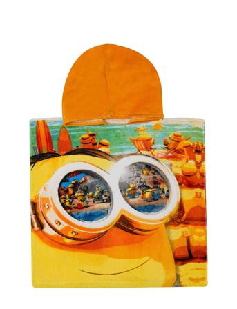 Poncho Minions 50X100Cm, 100% Cotton Home Bath Time Towels & Cloths Towels Multi/patterned BrandMac