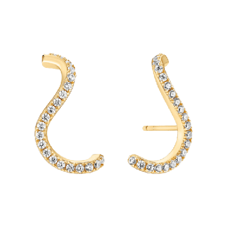 Sif Jakobs Jewellery Ellera Waves Earrings Örhängen Dam Guld ONESIZE