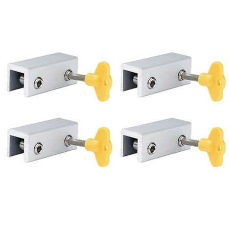 Med nyckel praktisk skjutbart fönster säkerhetslås silver rostfritt stål