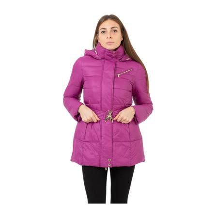 Patrizia Pepe Belted Coats Lilla, Dame Uldfrakker