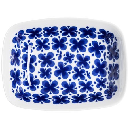 Rörstrand Mon Amie rektangulær skål 21 cm' - 'Blå og hvit