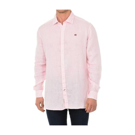 Napapijri, Shirts Roze, Heren, Maat:L