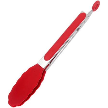 9" Matklype Kjøkkenklype Holdbar Høytemperatur Silikon Matklype BBQ Grillklype Biffklype Silikon Matklype