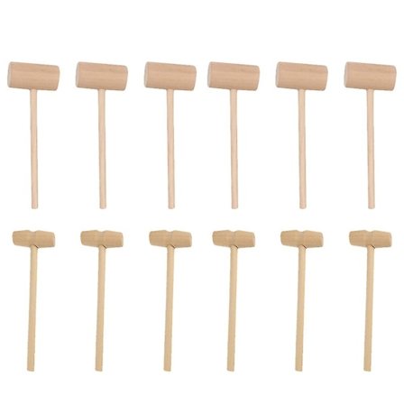 12 kpl Lasten Leikkivasara Mini Vasara Lasten Pieni Puinen Vasara Leikkikalut