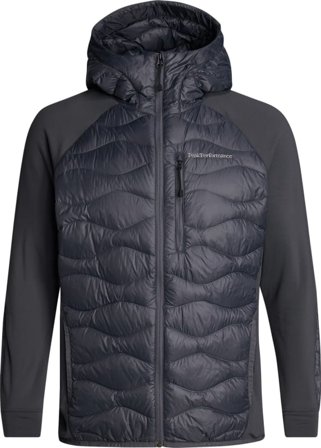 Peak Performance Men's Helium Down Hybrid Hood Men middle-layer down jackets Grey XL