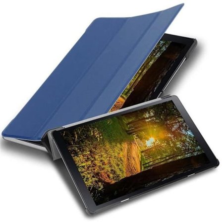 Etui för Samsung Galaxy Tab A (10.5 tum) Fodral i MÖRKBLA JERSEY Tablet Fodral Skydd Automatisk Vakna Upp