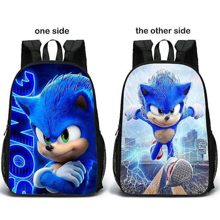 Double-sided schoolbag Sonic double-sided schoolbag primary and secondary school students sonic backpack