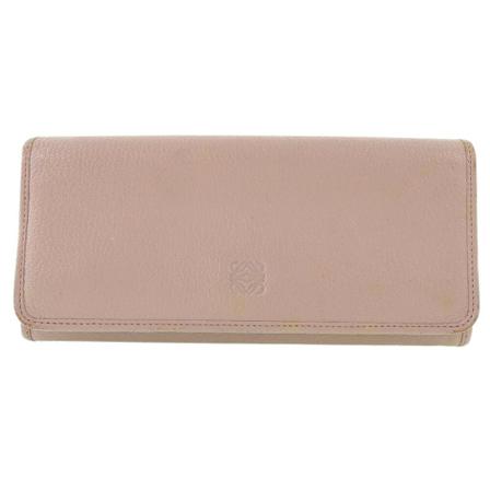 Loewe Pre-owned, Wallet Roze, Dames, Maat:ONE Size,leer