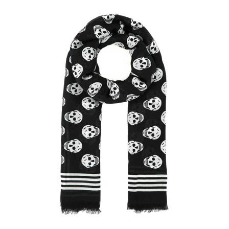Alexander Mcqueen - Halsdukar - Svart - Herr - Storlek: One Size, Herr, Storlek: ONE SIZE