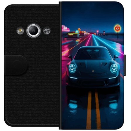 Yhteensopiva Lompakkokotelo Samsung Galaxy Xcover 3 Urheiluauto Neon Auto Kilpa-ajo Derivaatti
