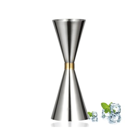 Färdig jigger med mått inuti, cocktailmätkopp jigger för bartending, 60/90 ml
