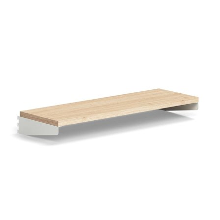 Shelf RELY, laminate, 900x300 mm, white/oak