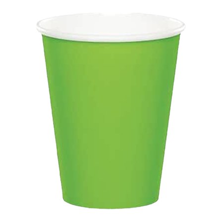 Kreativa Pappersmuggar för Fest (8-pack) One Size Limegrön