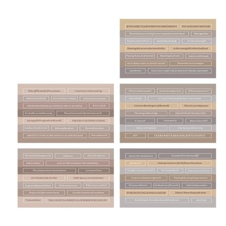 20 ark med sitatsklistremerker for scrapbooking-rekvisita, ordklistremerker for vintage junk journaling, DIY-kunst, håndverk, Stray Birds