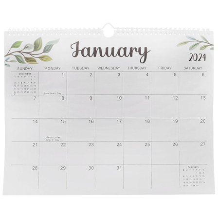 Engelsk Daglig Hængende Vægkælende Kontor Månedlig Kalender Husholdnings Vægkælende