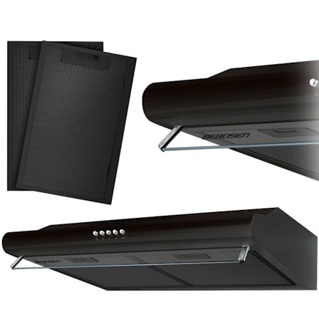 Köksfläkt för underskåp - 50 cm Berdsen BE-10-A svart