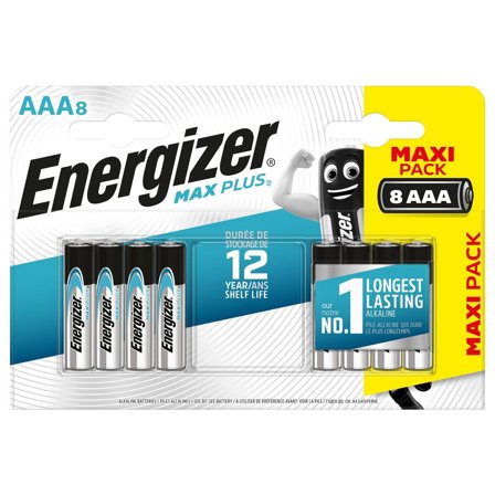 ENERGIZER Batteri Max Plus AAA 8/fp - Lyreco - Kontorsmaskiner - Batterier - AAA
